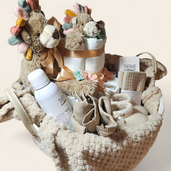 Luxe kraammand mama en baby – compleet kraamcadeau — afbeelding 2