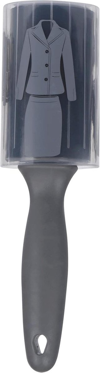 Afwasbare en herbruikbare pluisrol - 6,5 x 24 cm - Zwart/grijs