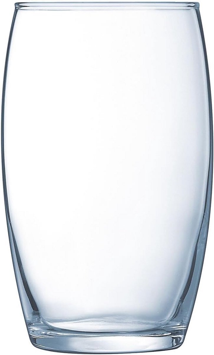 Set van 6 Dunne Drinkglazen - Transparant Glas - 36 cl Inhoud