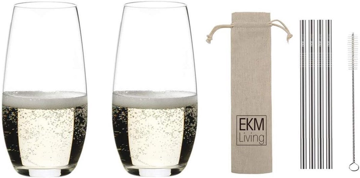 Luxe Champagneglazen Set van 2 - Elegant Kristalglas voor Bruisende Wijnen