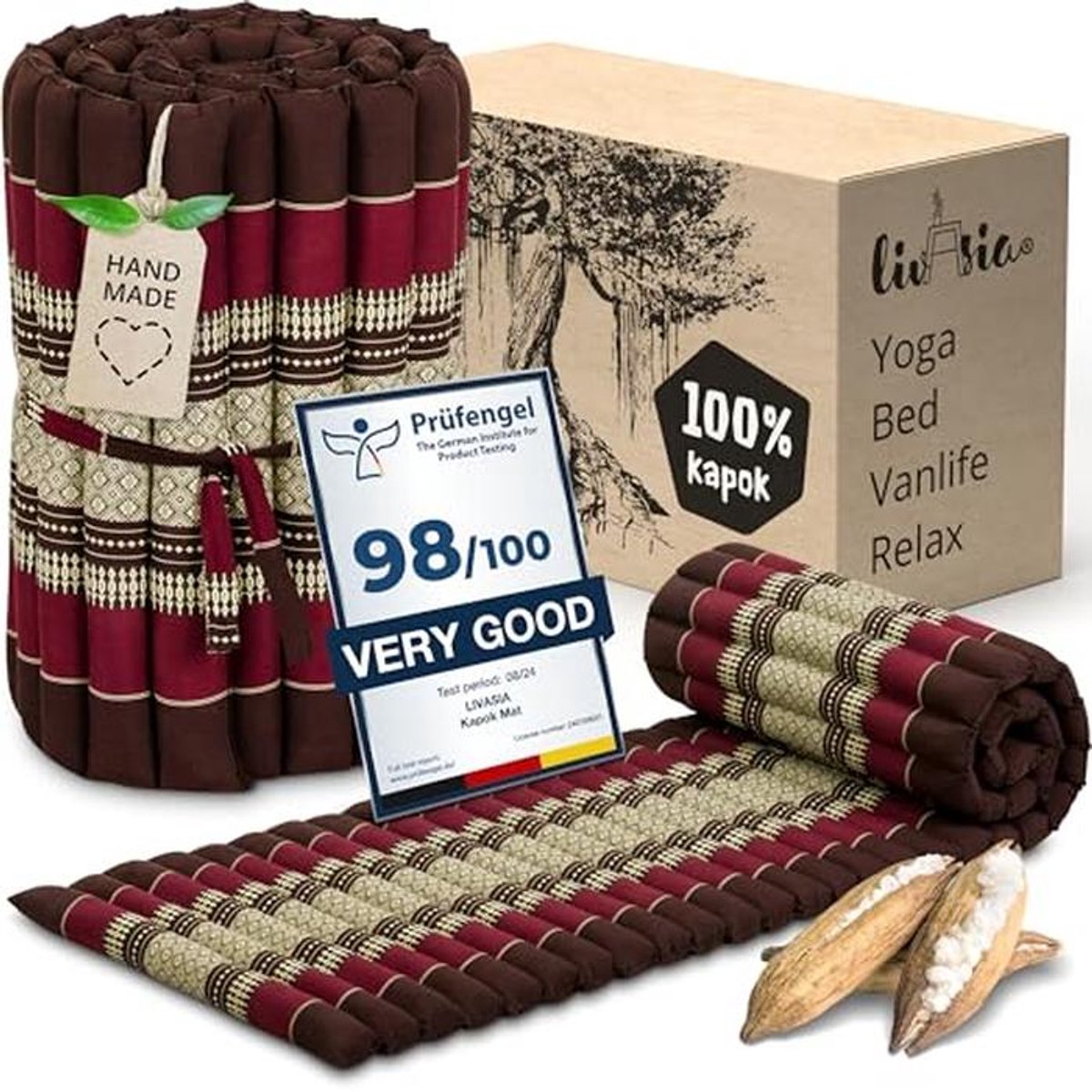 Rolmatras voor Gastenbed en Buitengebruik - 200x50x4,5cm - Comfortabel Gastenmatras voor 1 Persoon