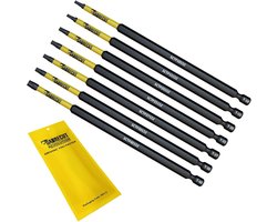 SCRK152TXTP 152mm Torx Tamper Proof Set T10 T15 T20 T25 T27 T30 T40 - Heavy Duty Magnetic Security Impact Screwdriver Bits - Compatible with Dewalt Milwaukee Bosch Makita