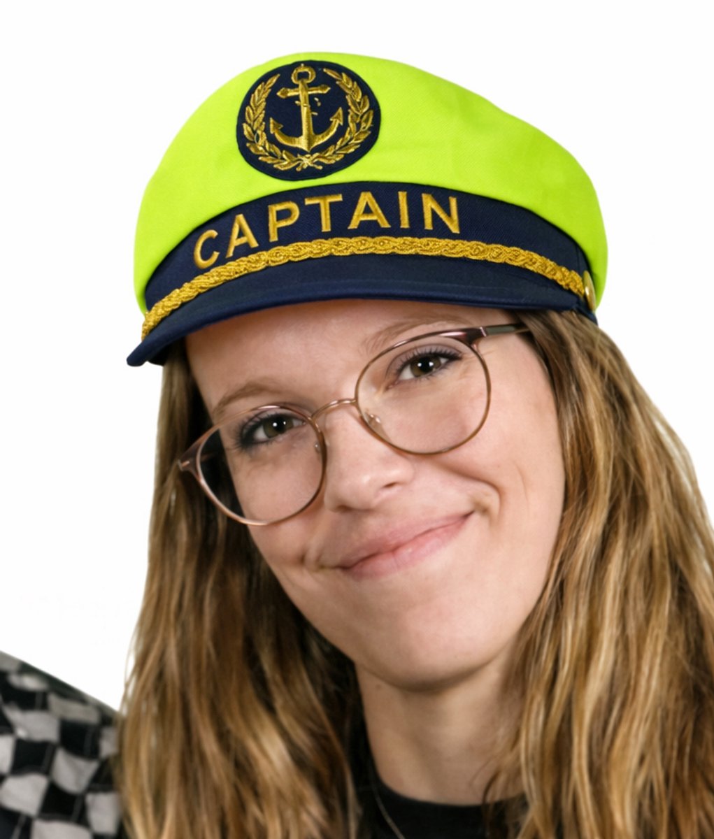CAPTAIN Hoed Groen - Piratenpartij Kapiteinspet voor volwassenen - Kerst Carnaval Verkleedkleding - one size
