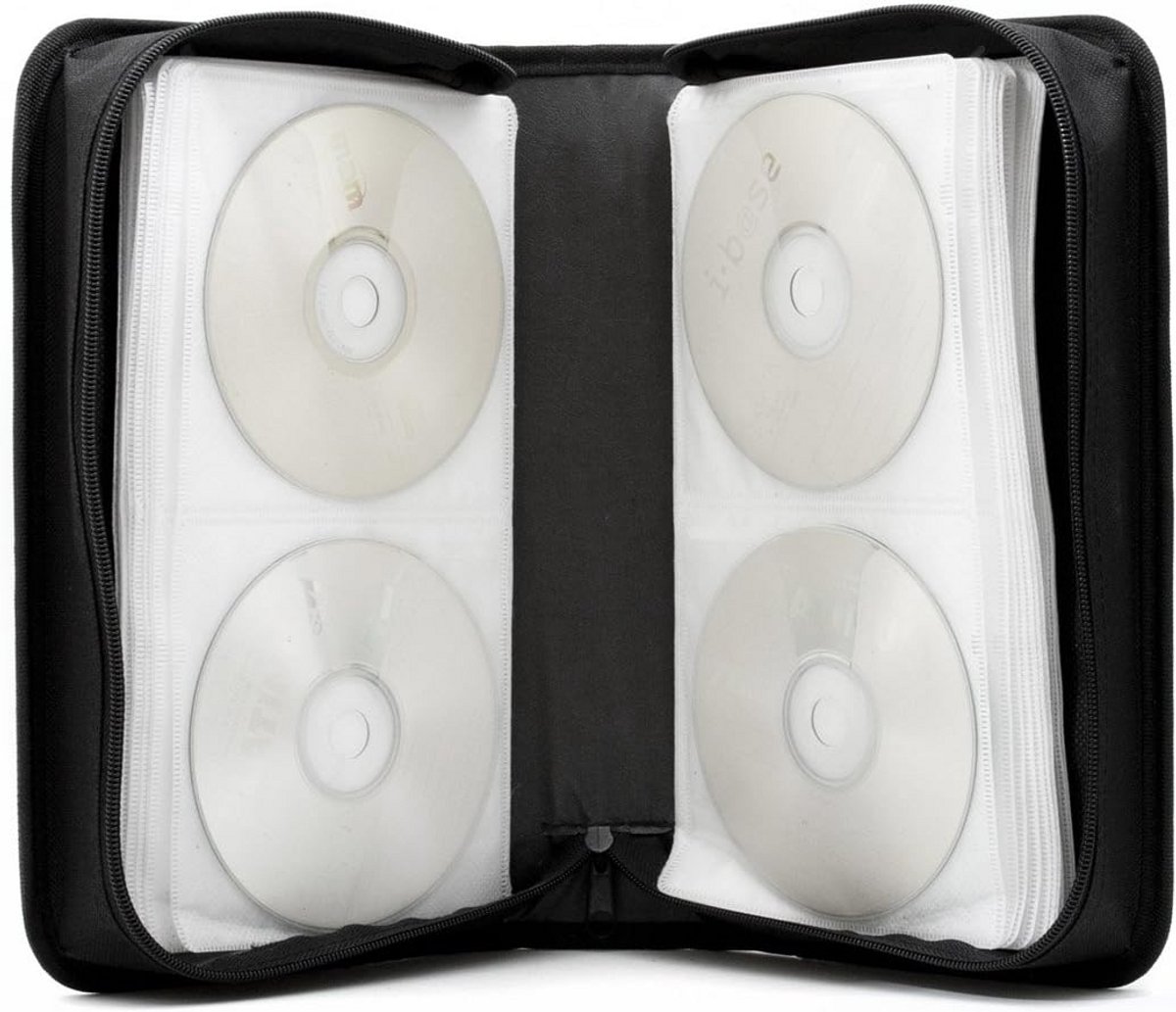 CD-portemonnee en DVD-hoesje van stevig nylon met rits voor 120 schijven