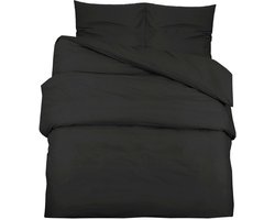 Dekbedovertrekset | Beddengoed lichtgewicht 200x200 cm microvezel zwart