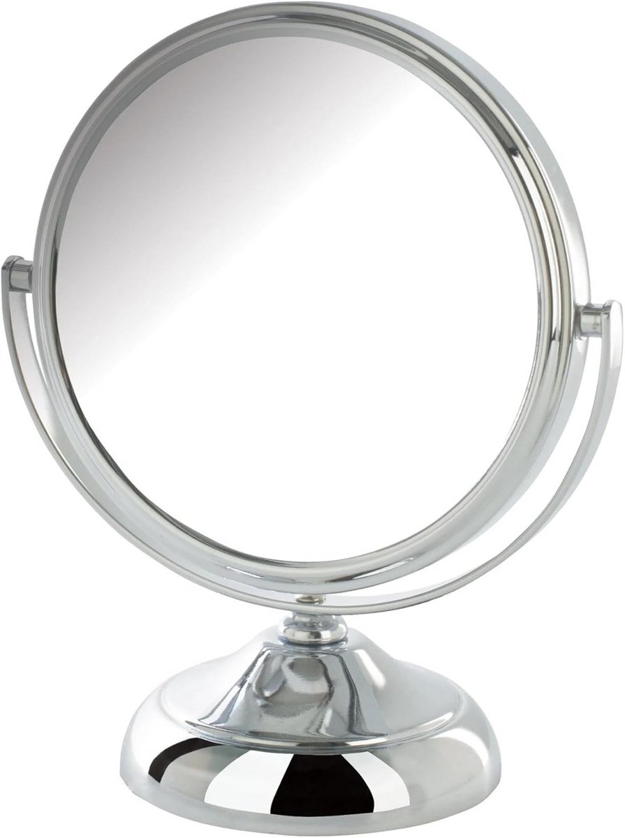 Vergrotende Make-up Tafelspiegel Dubbelzijdig 5x/1x Vergroting, Diameter 7.5 Inch