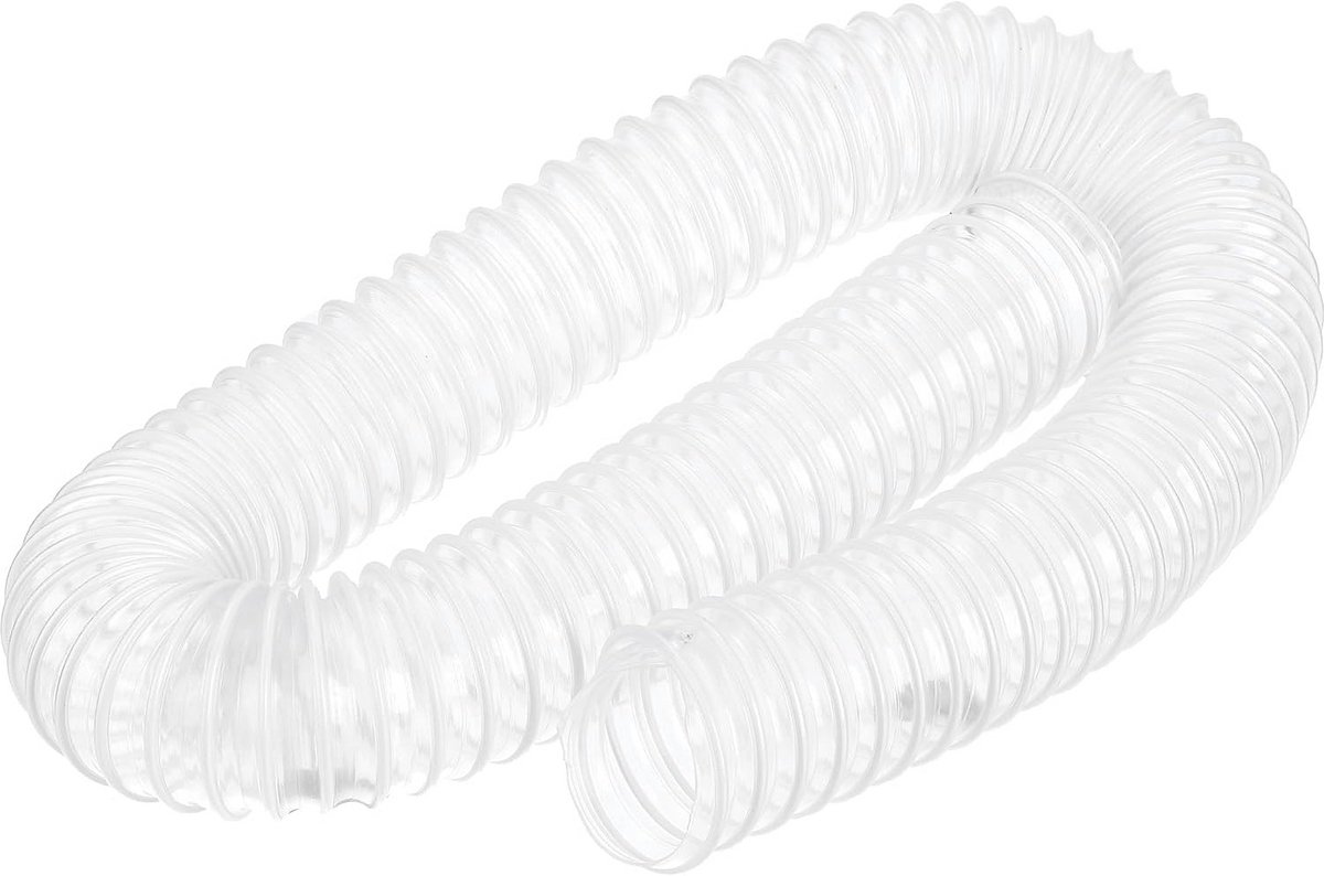 Flexibele PVC stofzuigerslang 50 mm ID - 1 m lengte voor industriële toepassingen