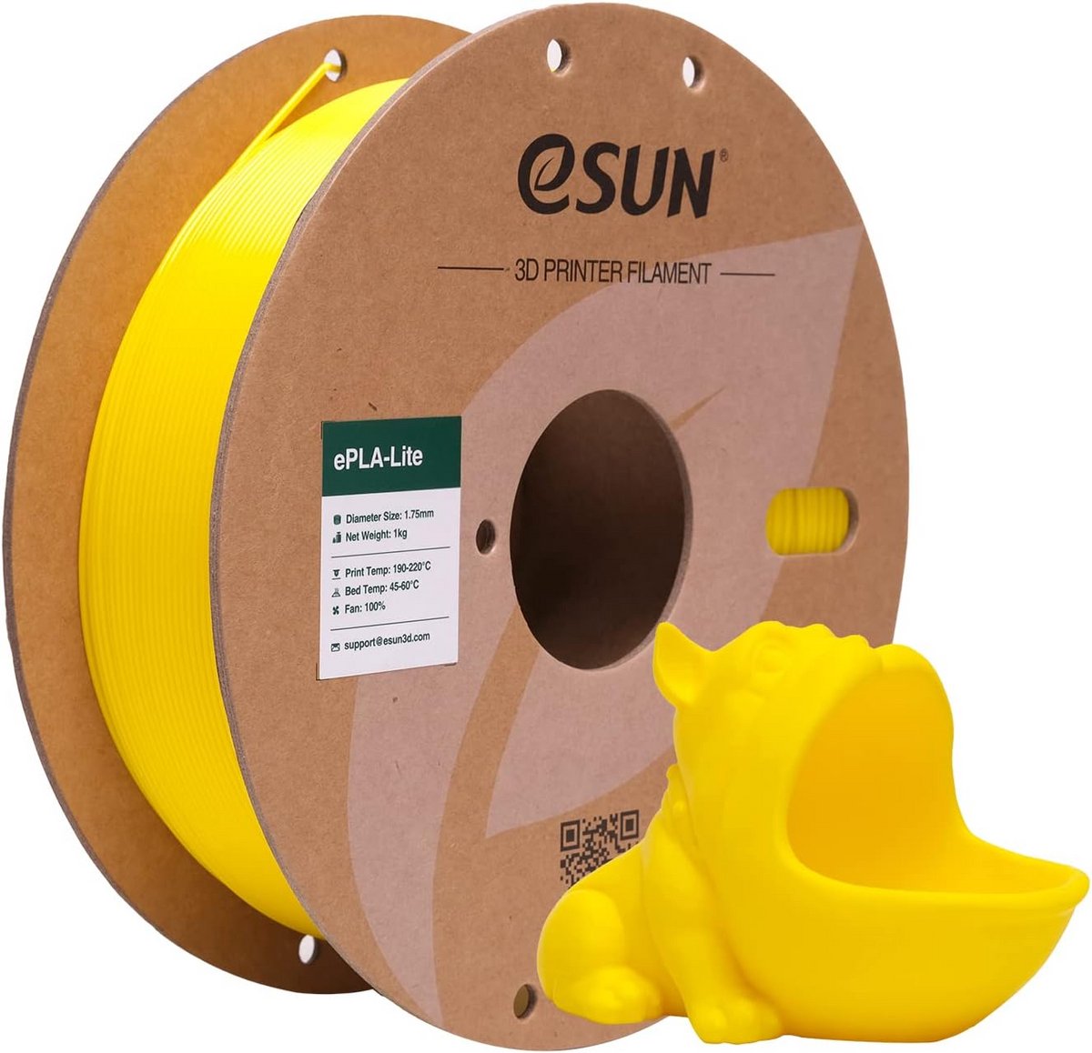 PLA Filament 1.75mm Geel - 1KG Spoel - Hoge Precisie 3D Printer Materiaal