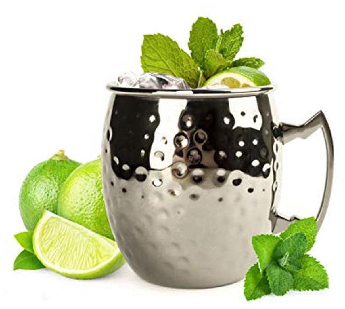 2 zwarte Moscow Mule bekers 500 ml - handgemaakt voor cocktails
