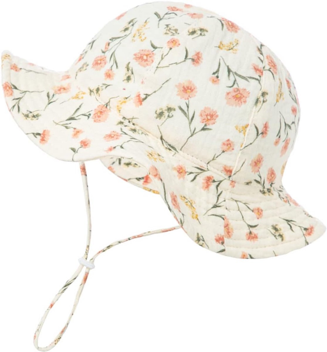 Schattige Zonnehoed voor Baby Meisjes - UPF 50+ Bescherming voor Zomer en Strand