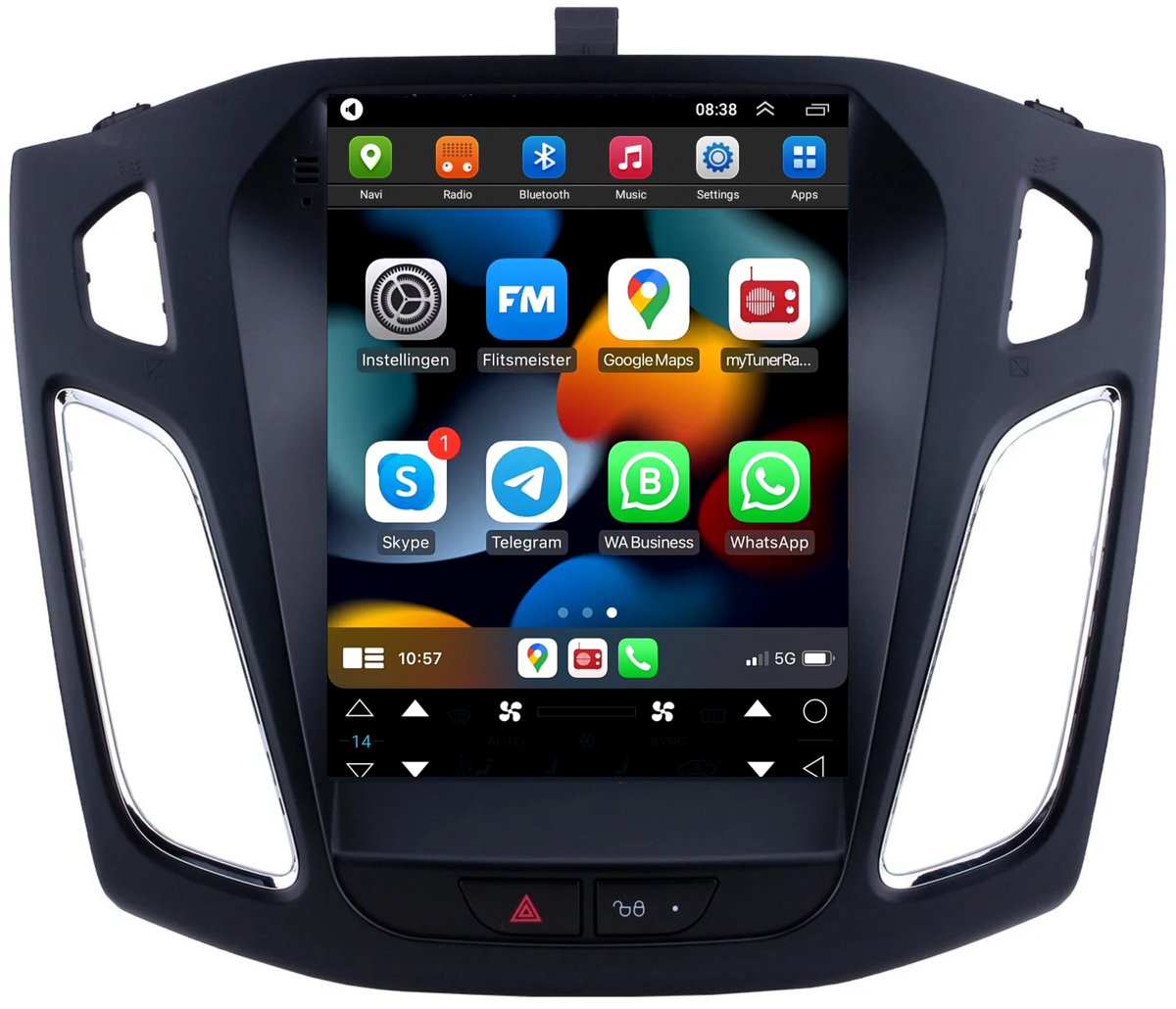 CarPlay autoradio geschikt voor Ford Focus | 2010 t/m 2019 | Android 13 | Draadloos Apple CarPlay & Android Auto | 2GB + 32GB | 8-Core processor | Davilon | 2025 model | 2010 2011 2012 2013 2014 2015 2016 2017 2018 2019 | Bluetooth & Wifi