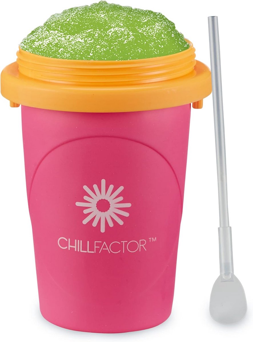 Herbruikbare Slushy Maker Beker Neon Roze Zonder Blender