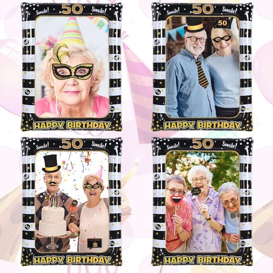 Cadre Photo pour Selfies Happy Birthday Accessoires de Fête de Grande