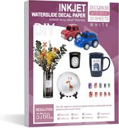 Waterslide Decal Papier 20 Vellen 8.5"x11" - Premium Water Transfer Papier voor Tumblers, Mokken en Glas