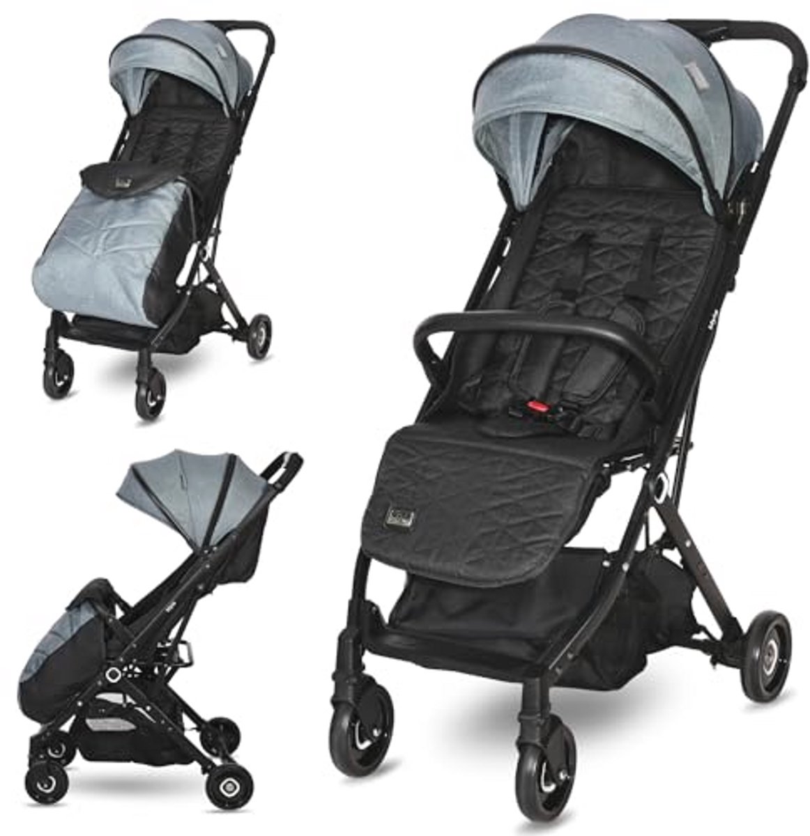 Kinderwagen Lichtgewicht Inklapbaar tot 15 kg - Compacte Babyreisbuggy in Lichtblauw