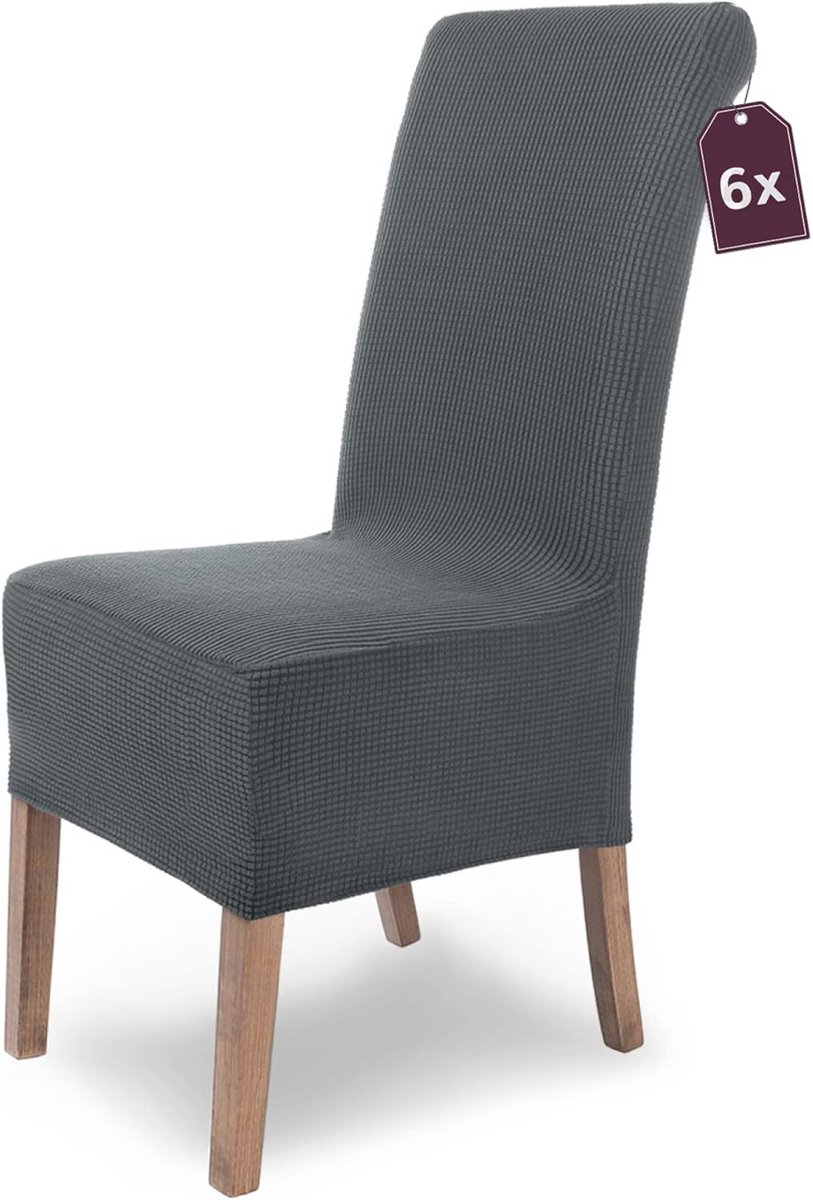 Elastische Stoelhoezen voor Vrijdragende Stoelen - Set van 6 Microvezel Stoelbekleding