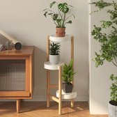 Digtokore Plantenrek voor binnen en buiten, hoge 6-laagse plantenrek, hoekrek voor bloempotten, metalen plantenrek voor meerdere planten