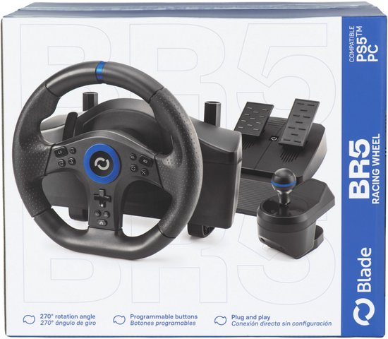 PS5 BR5 Wheel - Zwart - 25,5 cm - 270º — afbeelding 4