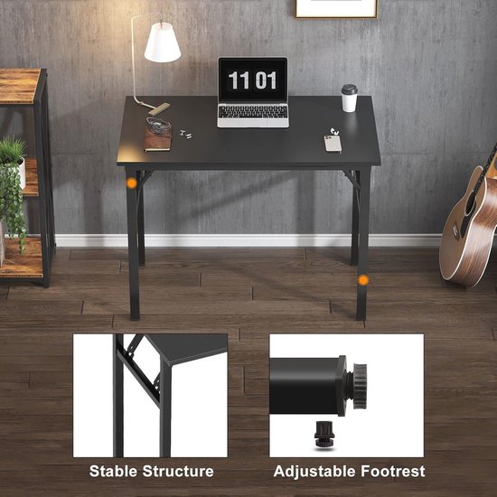 Opklapbare Computer Tafel 80 x 40 cm - Multifunctioneel Bureau voor Thuis en Kantoor — afbeelding 2