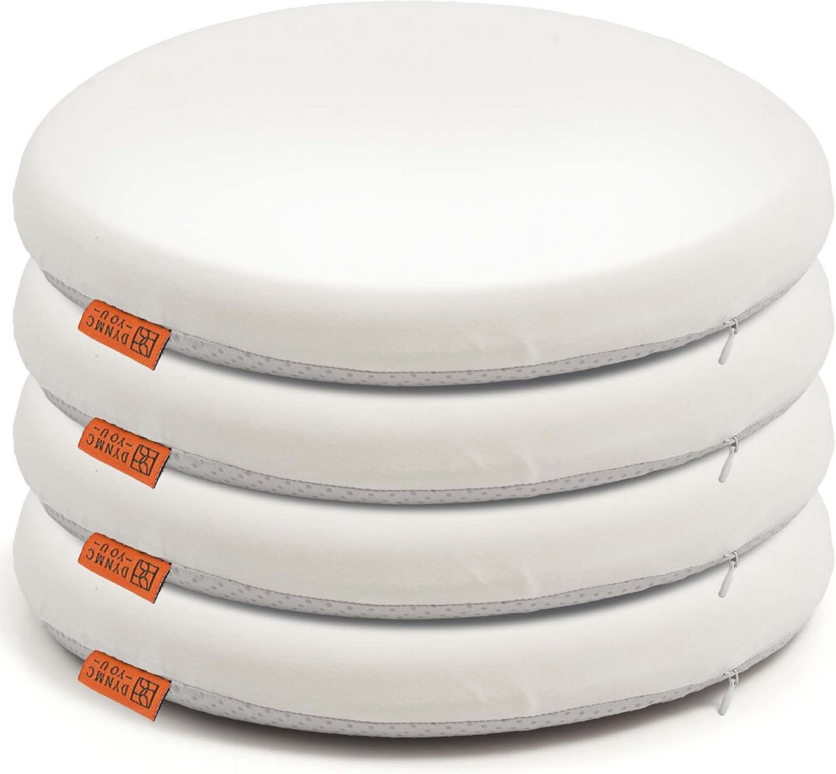 Comfortabele zitkussens voor stoelen - 39 x 39 cm, Beige, Voor binnen en buiten gebruik