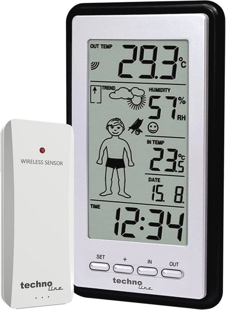 Weerstation met Voorspelling, Temperatuurweergave en Weermetend