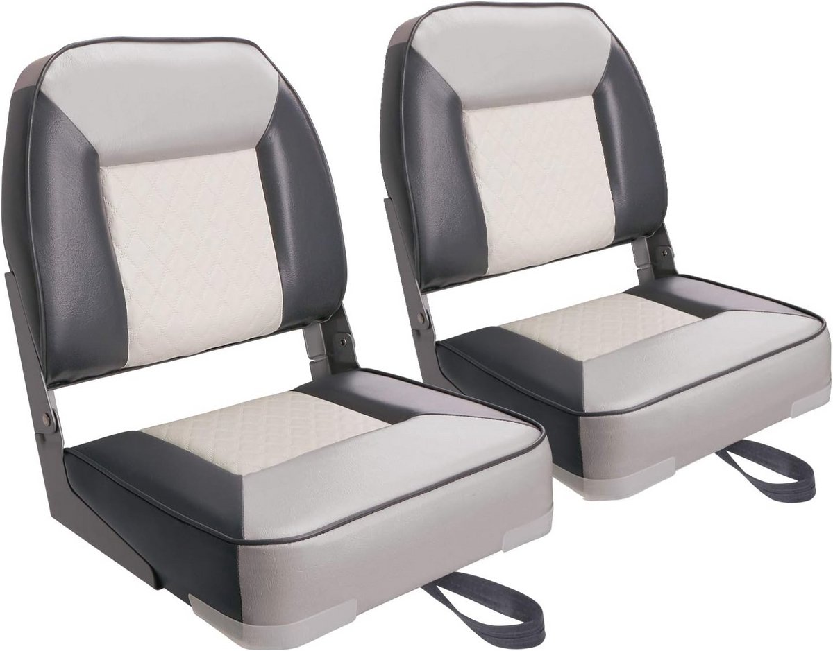 Luxe Lage Rugleuning Bootstoel - Opvouwbare Vissersbootstoel voor 2 Personen