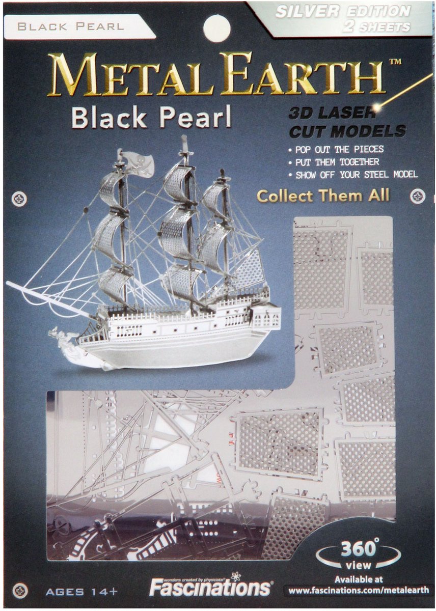 Metal Earth Modelbouw 3D Piratenschip - Metaal — afbeelding 7