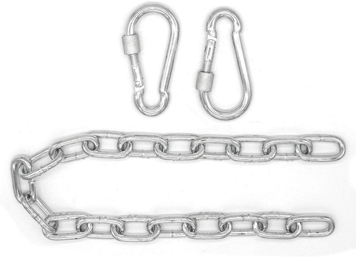 50cm Hangende Stoelketting - Tot 230kg - 2 Karabijnhaken voor Schommels en Bokszakken