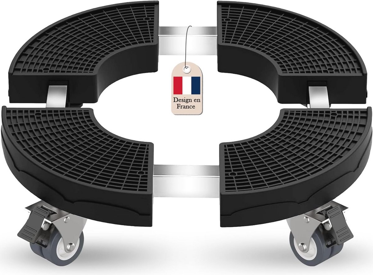 Weerbestendige plantenroller voor buiten met 360° draaibare wielen - Ø 38-50 cm, tot 200 kg