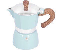Aluminium espressomachine voor 3 kopjes, klassiek koffiezetapparaat met veiligheidsfuncties