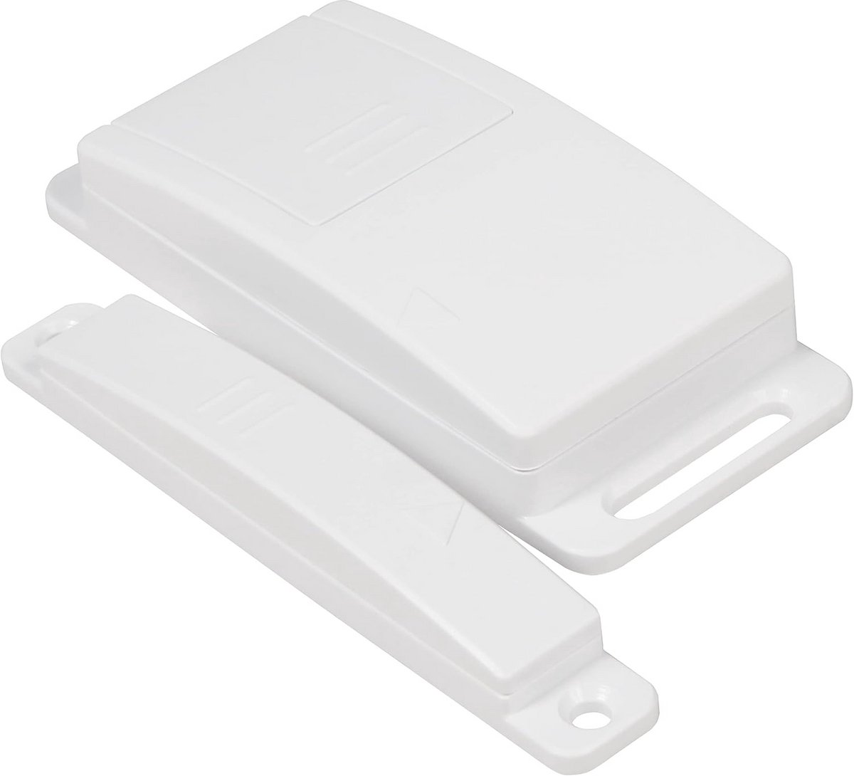 Draadloze magneetcontact voor deuren en ramen, opbouw, 433,9 MHz, batterijvoeding, tot 30 m bereik