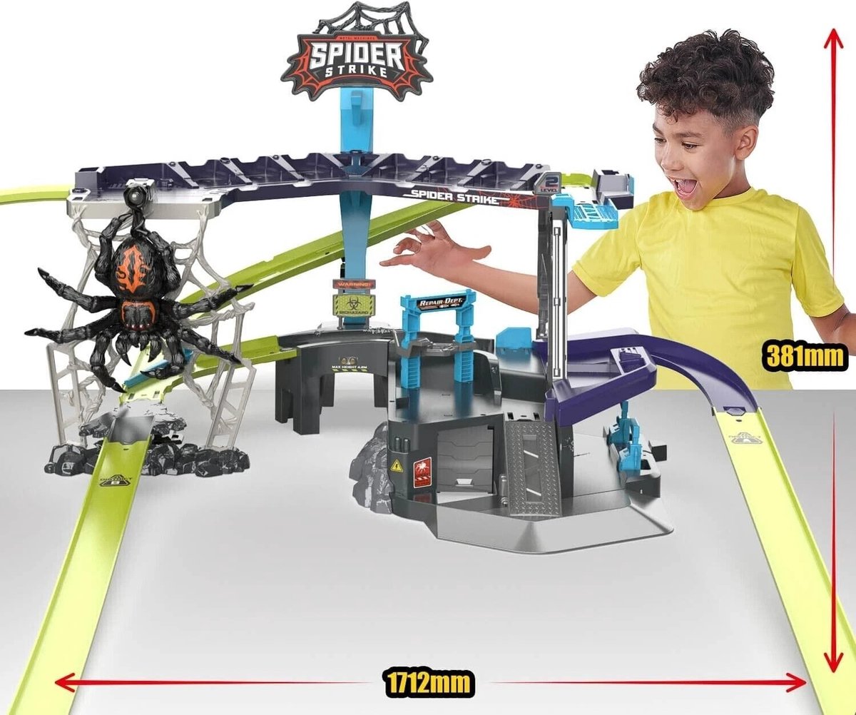 Zuru Metal Machines Spider Attack Racebaan met 1 Auto