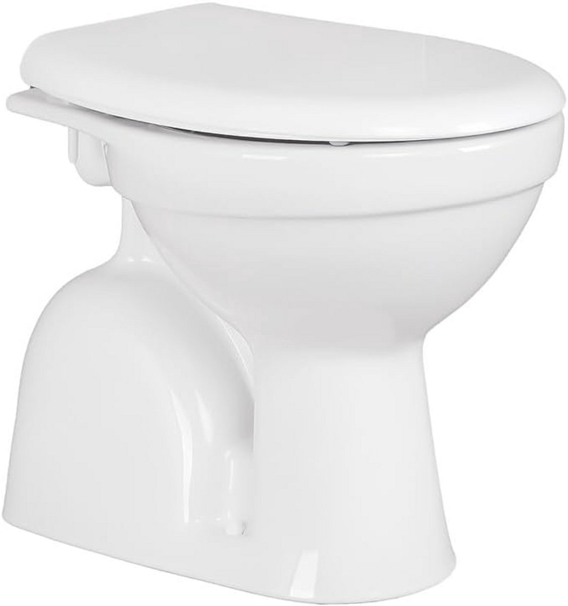 Douche-toilet met bidet-functie - Staand toilet van keramiek met hygiënische douche en softclose-deksel