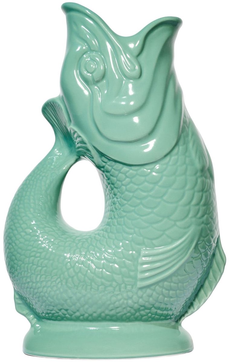 Gluckigluck waterkaraf met 'glug-glug'-geluid 1,2 l XL zeegrasgroen