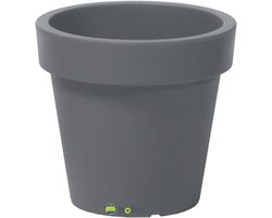 Grijze Steen Bloempot 30 cm x 27,1 cm - Kunststof Plantenbak voor Binnen en Buiten