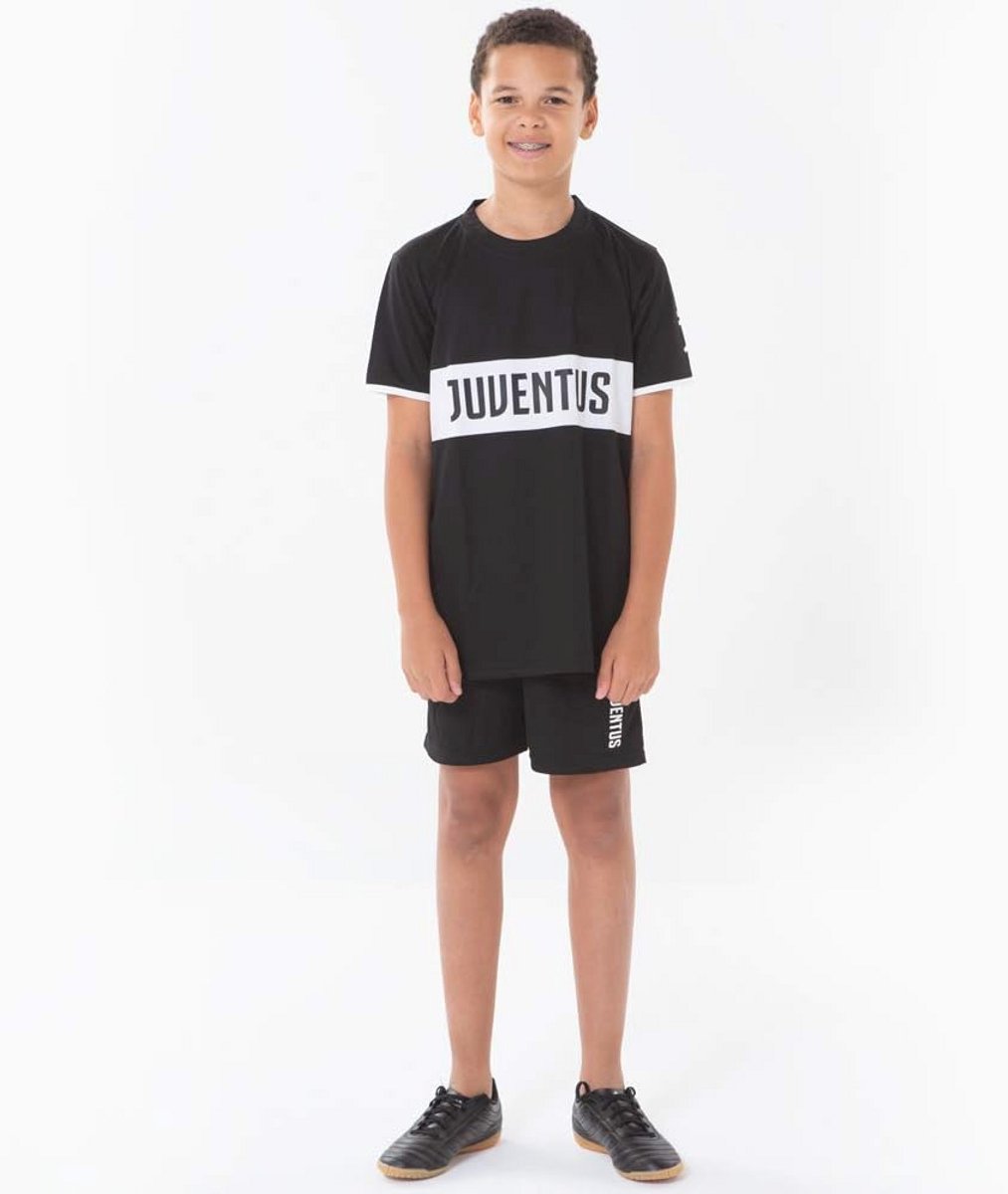 Voetbaltenue Thuis 20/21 voor Kinderen - Compleet Zwart-Wit Shirt en Broek - Officieel Voetbaloutfit