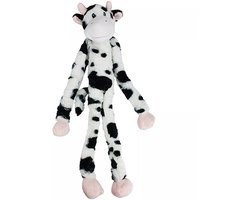 Swingin Slevins Hondenspeelgoed - Pluche Koe met Piepers - 67 cm