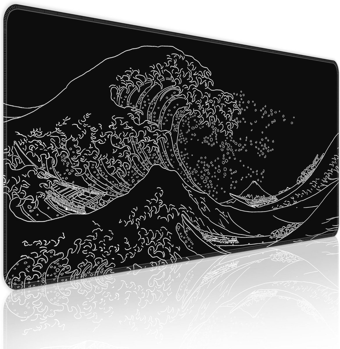 Grote Gaming Muismat - XL Desk Pad 80x30cm met Antislip en Gestikt Rand