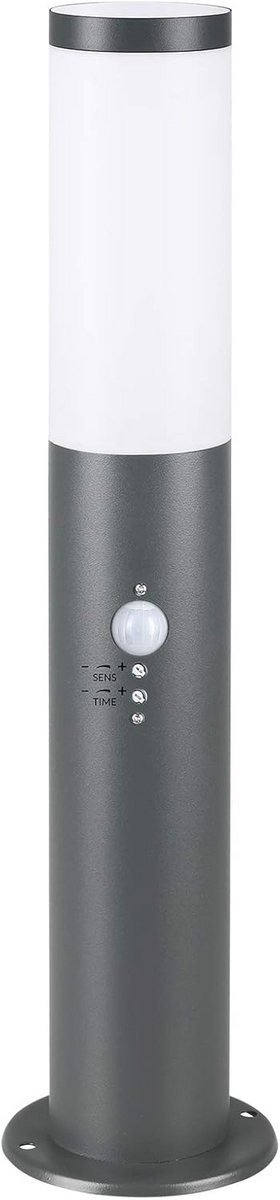 Buitenlamp Staand met Bewegingssensor van Roestvrij Staal - Tuinverlichting IP44