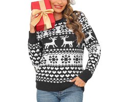 Leversic Christmas jumper women's winter Christmas jumper women's ugly Christmas jumper women's funny Christmas sweatshirt women's winter warm Christmas jumper long sleeve women's soft comfortable