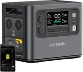 AFERIY P210 Power Station Generator 2400W 2048Wh met app - 13 Uitgangen - 10ms UPS - Snel opladen - 10 jaar batterijduur - Grijs