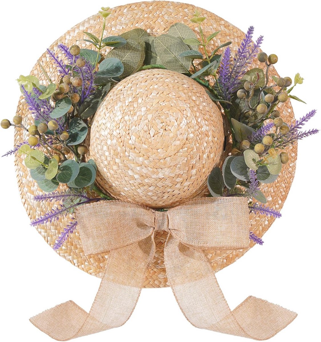 Lentekransen voor Voordeur - 16 Inch Kunstbloemen Krans voor Binnen en Buiten Decoratie