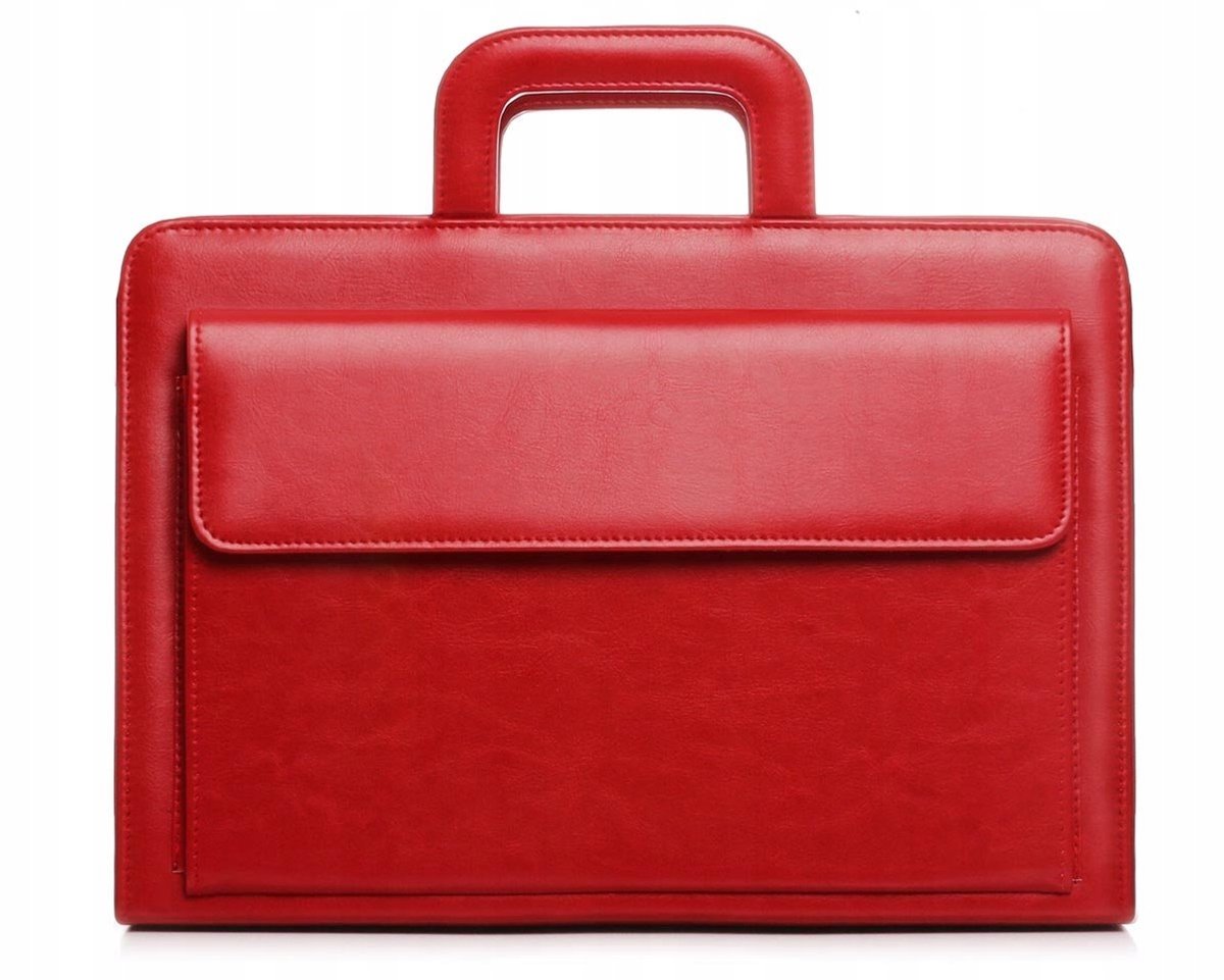 Solome Rode Conferencemap Aktetas Biwuar A4 Organizer met Handvat