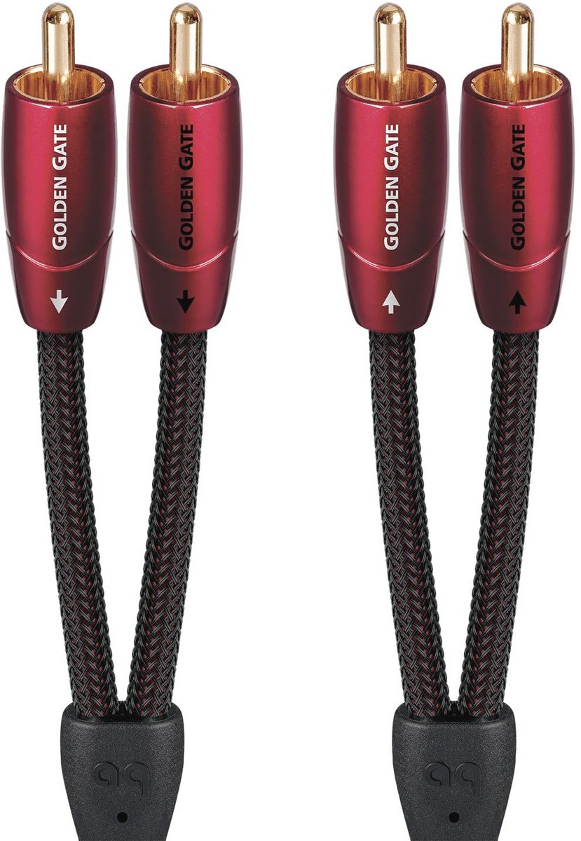 Stereo kabel met 4 RCA-stekkers - 0,6 m