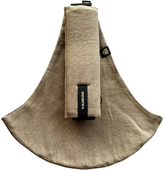 Wildride® Kinderdrager - Lichtgewicht & Draagbaar - Heupdrager Voor Kinderen van 9 Maanden tot 4 Jaar - Draagzak voor Baby en Peuter - Baby Carrier - Tot 20 kg - Linnen Camel