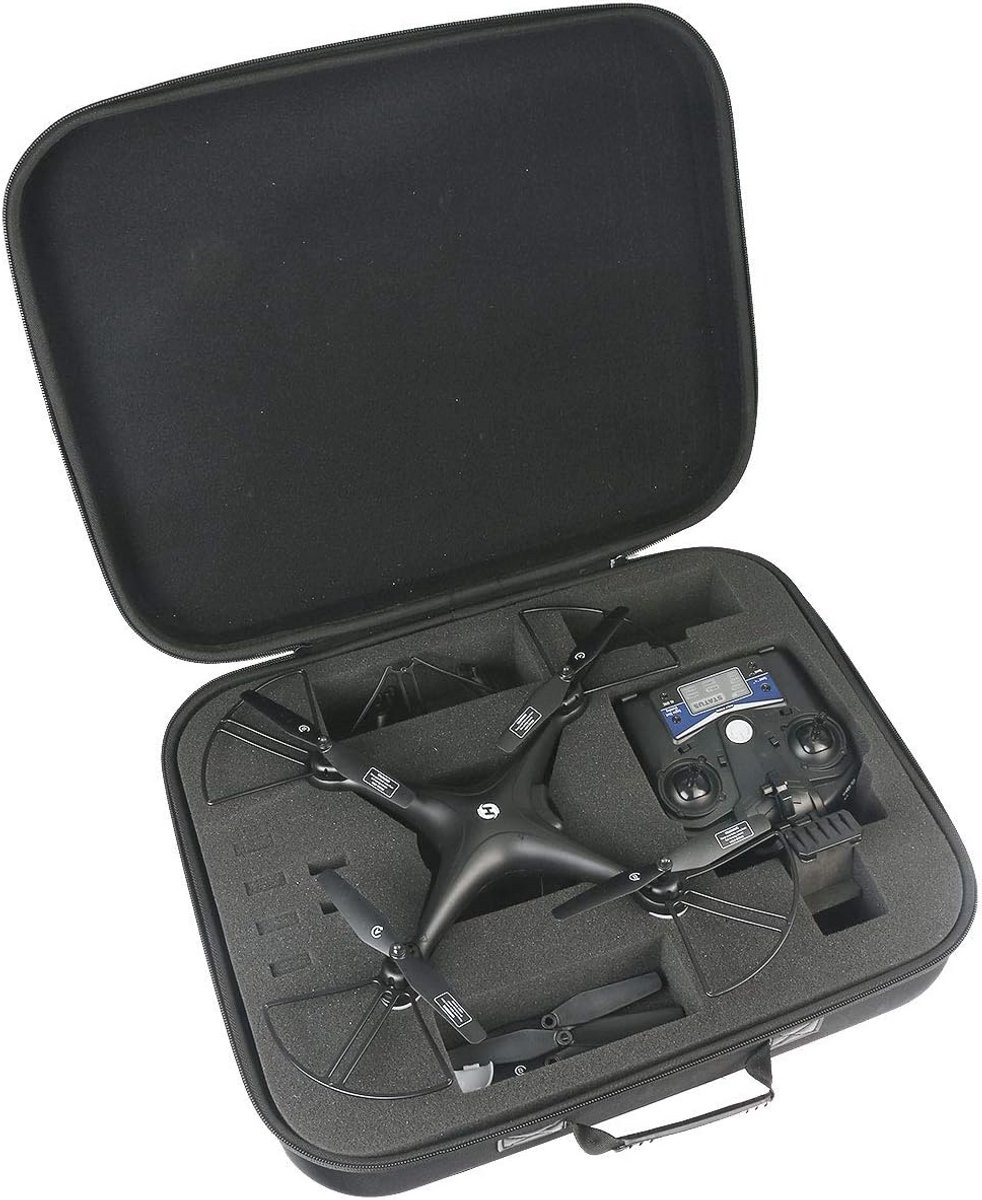 Harde reiskoffer voor opvouwbare drone met GPS FPV, Compact en Zwart