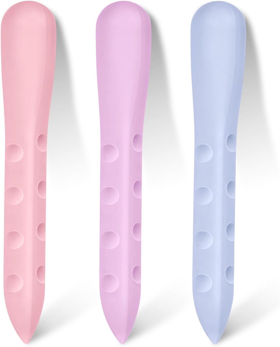 Eraser - 3pcs Cute Eraser - Plastic Rubber Pencil Eraser - Classic Soft 2B Eraser voor Kids - Geschikt voor School - Office - Tekenen - Feestfavorieten (Paars Roze)