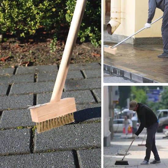 Onkruidvoegenborstel 4 stuks - Efficiënte onkruidverwijdering en voegenreiniging voor tuin en terras van Merkloos	 — afbeelding 4