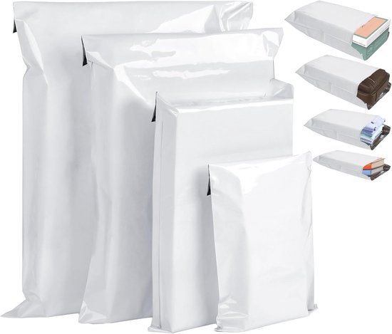 Verzendzakken coex - 50 x 70 cm - Doos met 500 verzendzakken - Wit