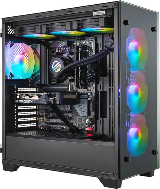 Complete Gaming PC Set met Ryzen 3, 16 GB RAM, 1000 GB SSD en 24 inch ...